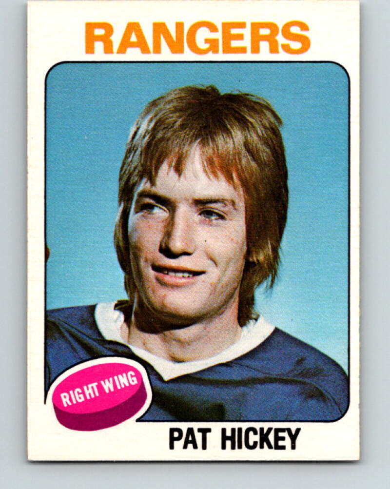 1975-76 O-Pee-Chee #345 Pat Hickey New York Rangers V6744