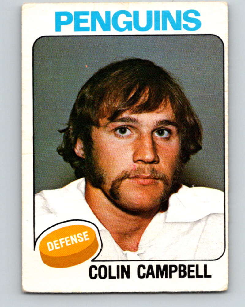 1975-76 O-Pee-Chee #346 Colin Campbell RC Rookie Pittsburgh Penguins V6748