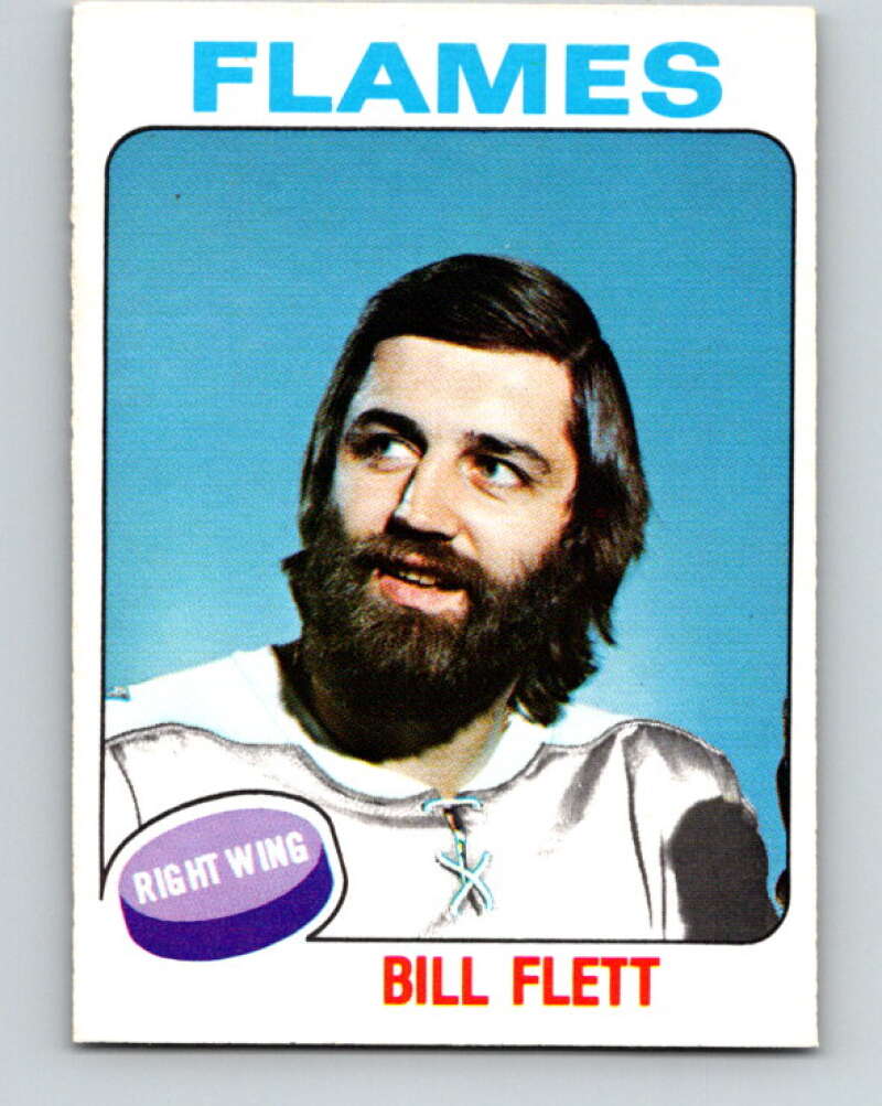 1975-76 O-Pee-Chee #349 Bill Flett Atlanta Flames V6752