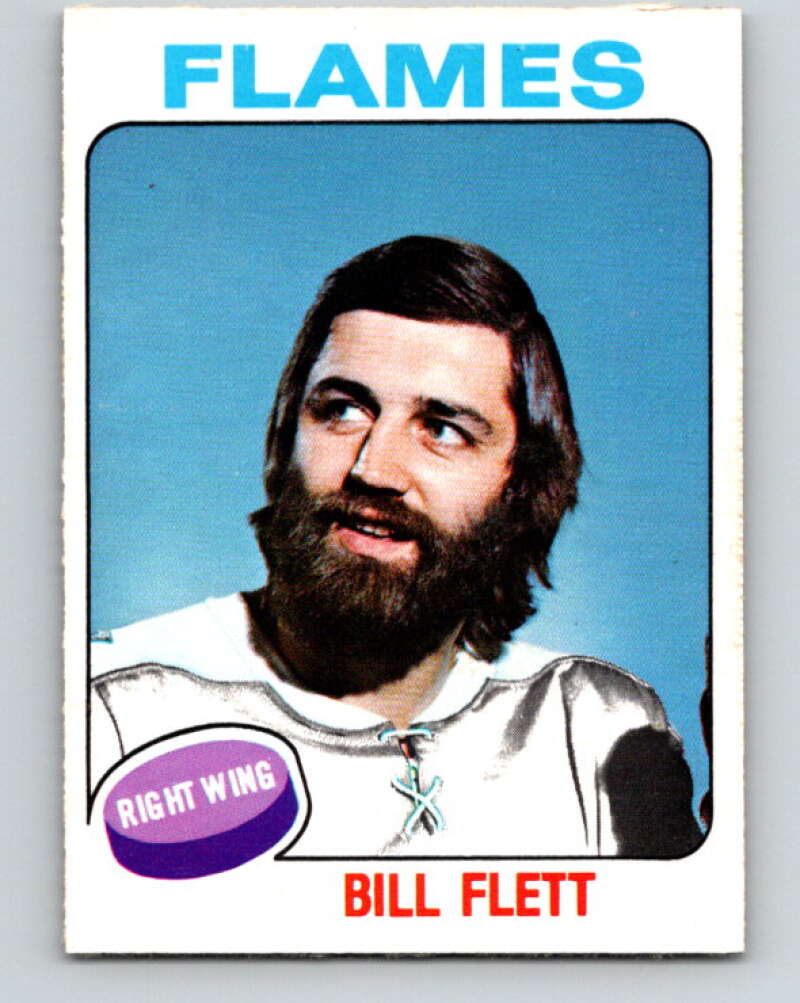 1975-76 O-Pee-Chee #349 Bill Flett Atlanta Flames V6753