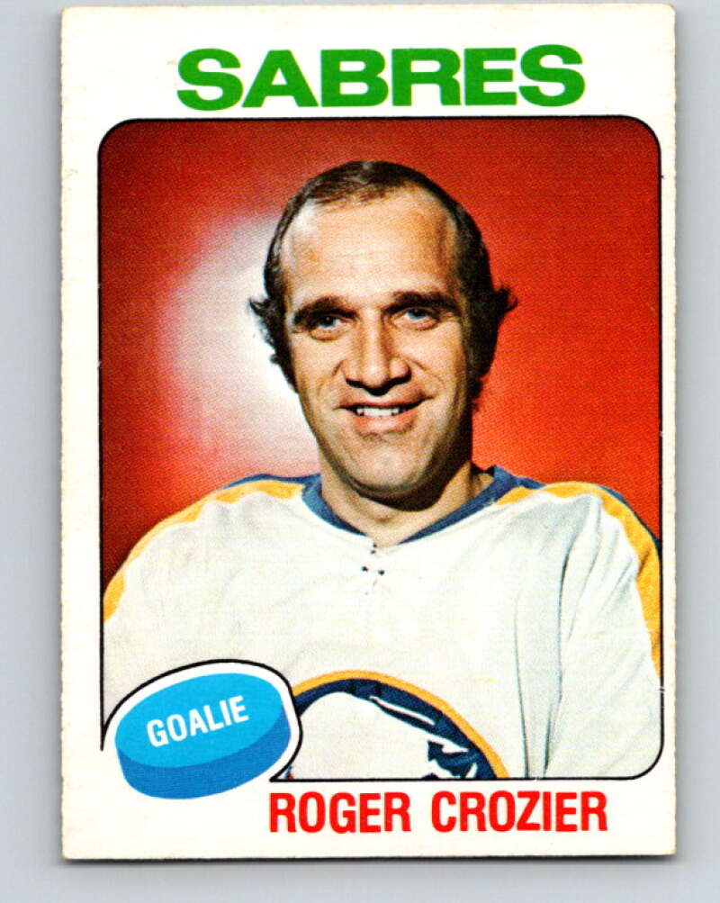 1975-76 O-Pee-Chee #350 Roger Crozier Buffalo Sabres V6754
