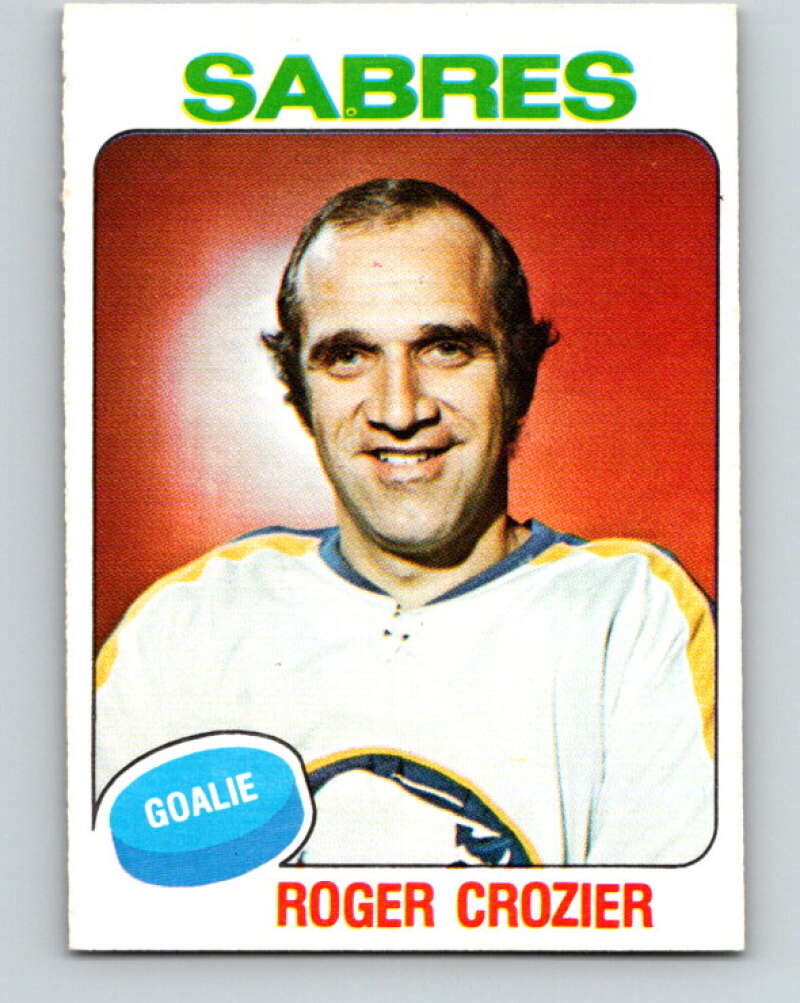 1975-76 O-Pee-Chee #350 Roger Crozier Buffalo Sabres V6756