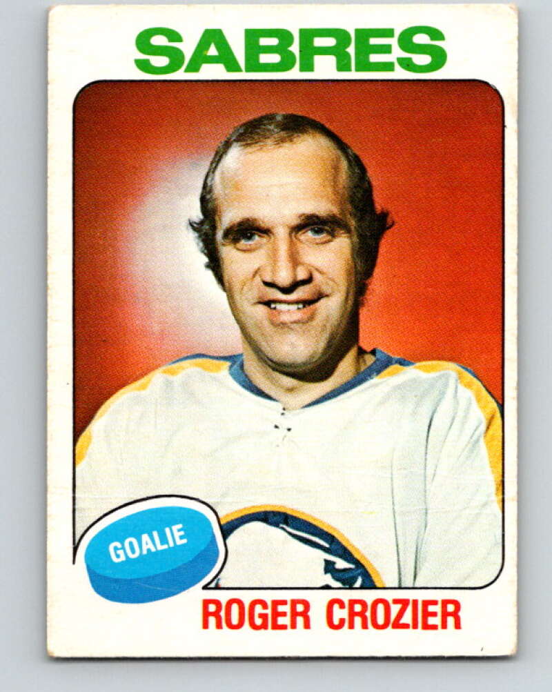 1975-76 O-Pee-Chee #350 Roger Crozier Buffalo Sabres V6757