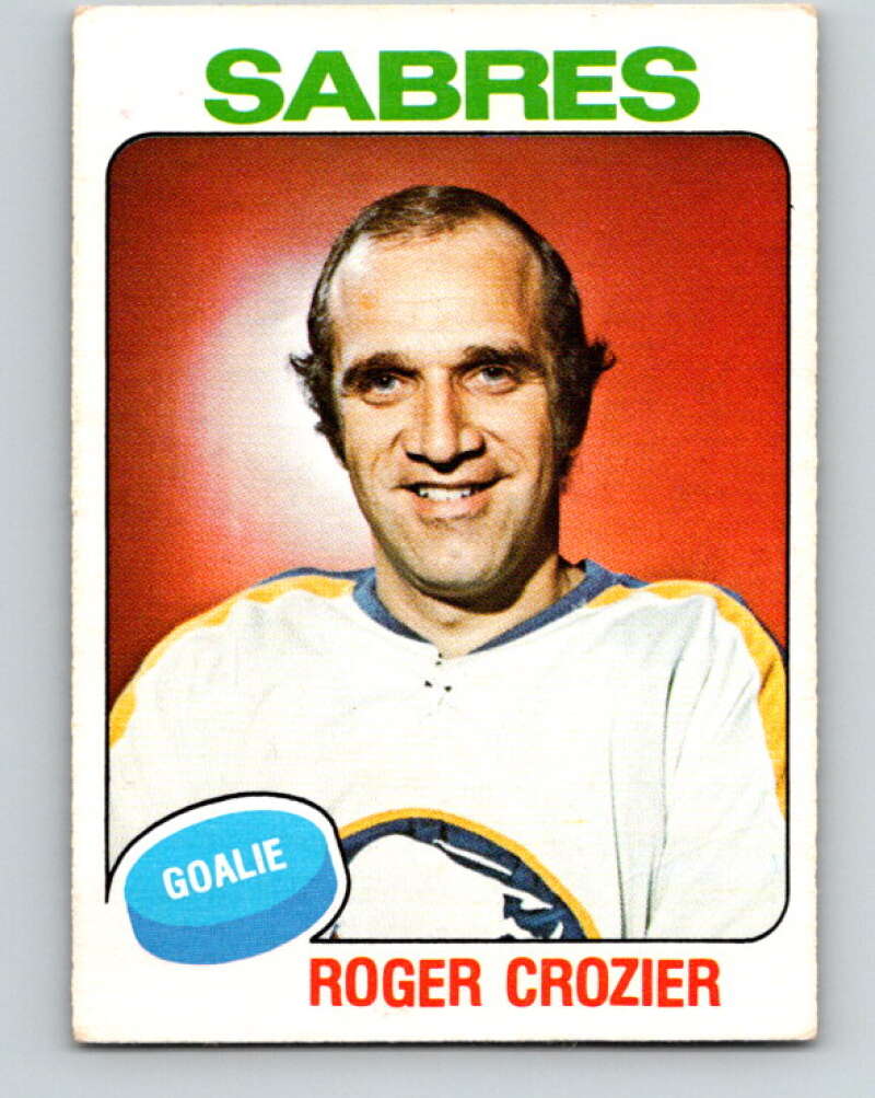 1975-76 O-Pee-Chee #350 Roger Crozier Buffalo Sabres V6758