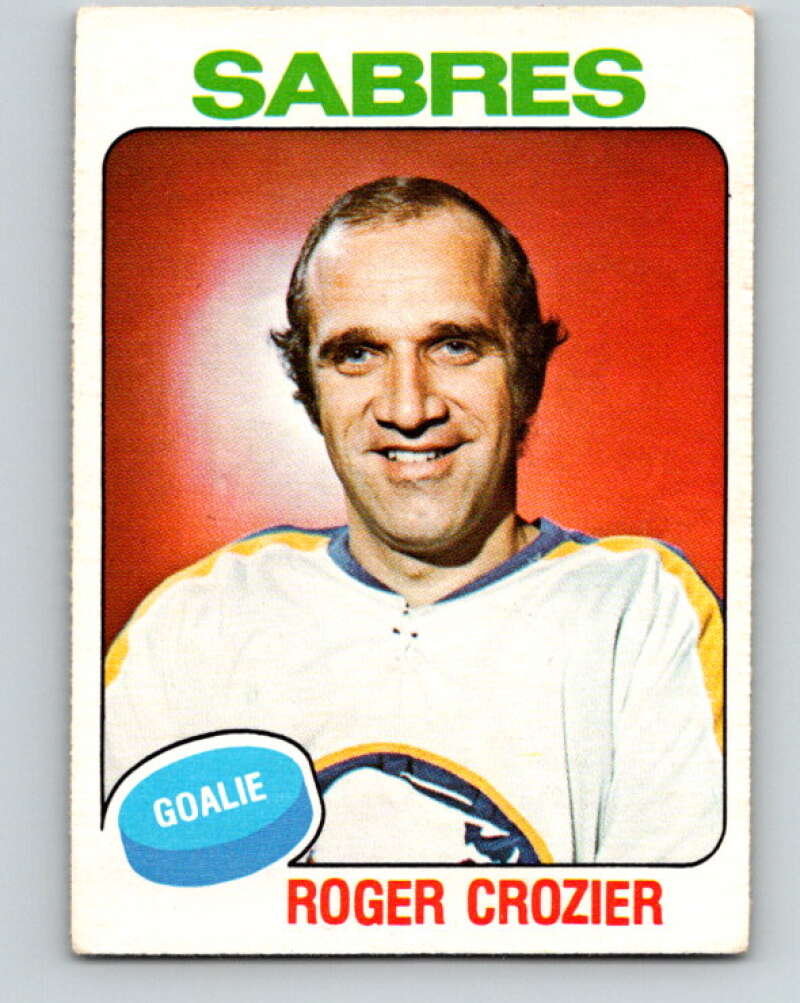 1975-76 O-Pee-Chee #350 Roger Crozier Buffalo Sabres V6760
