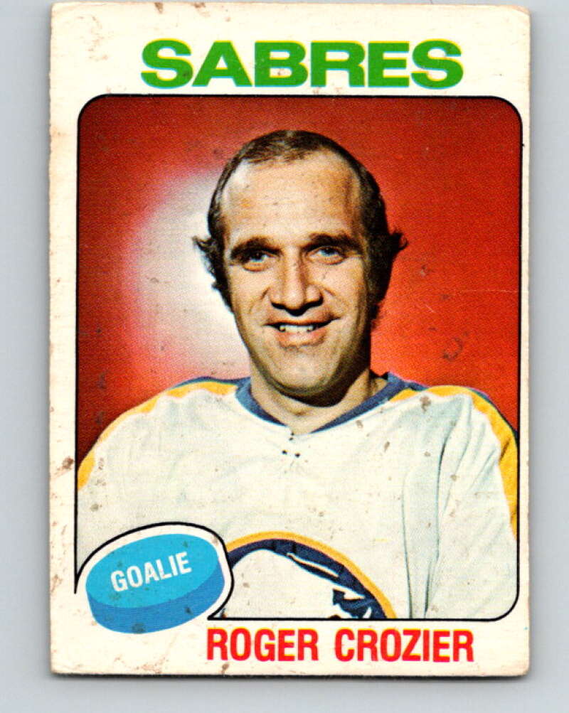 1975-76 O-Pee-Chee #350 Roger Crozier Buffalo Sabres V6761