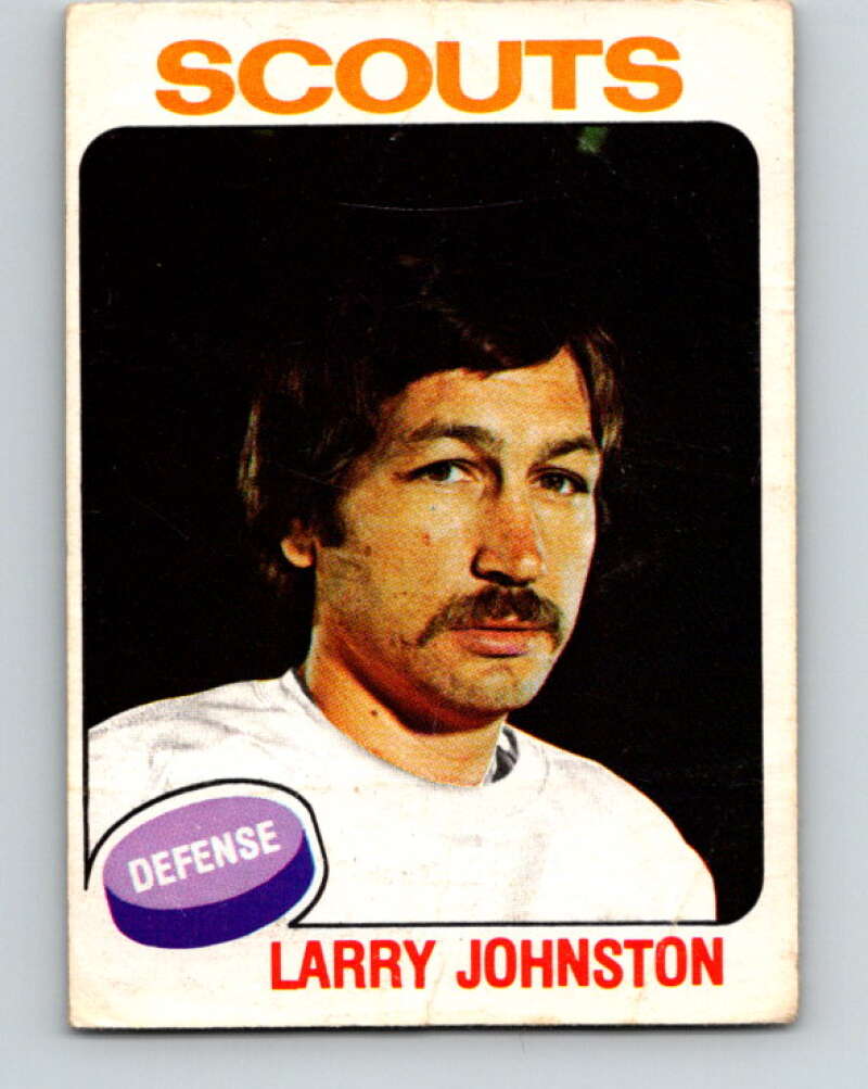 1975-76 O-Pee-Chee #352 Larry Johnston Kansas City Scouts V6766
