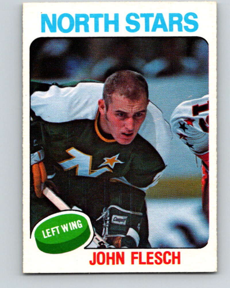 1975-76 O-Pee-Chee #353 John Flesch RC Rookie Minnesota North Stars V6772