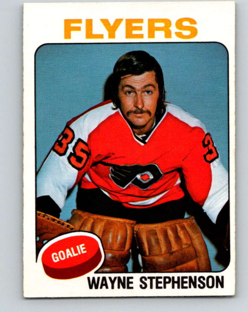 1975-76 O-Pee-Chee #355 Wayne Stephenson Philadelphia Flyers V6779