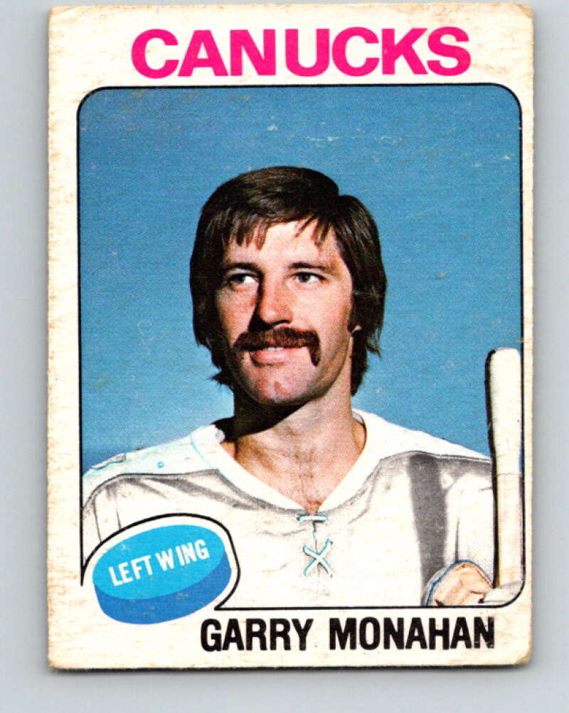 1975-76 O-Pee-Chee #357 Garry Monahan Vancouver Canucks V6784