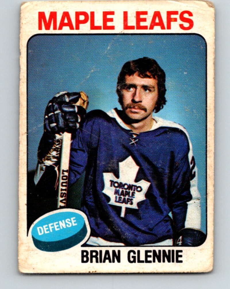 1975-76 O-Pee-Chee #365 Brian Glennie Toronto Maple Leafs V6817