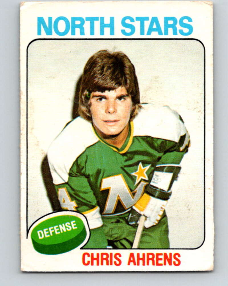 1975-76 O-Pee-Chee #371 Chris Ahrens Minnesota North Stars V6838