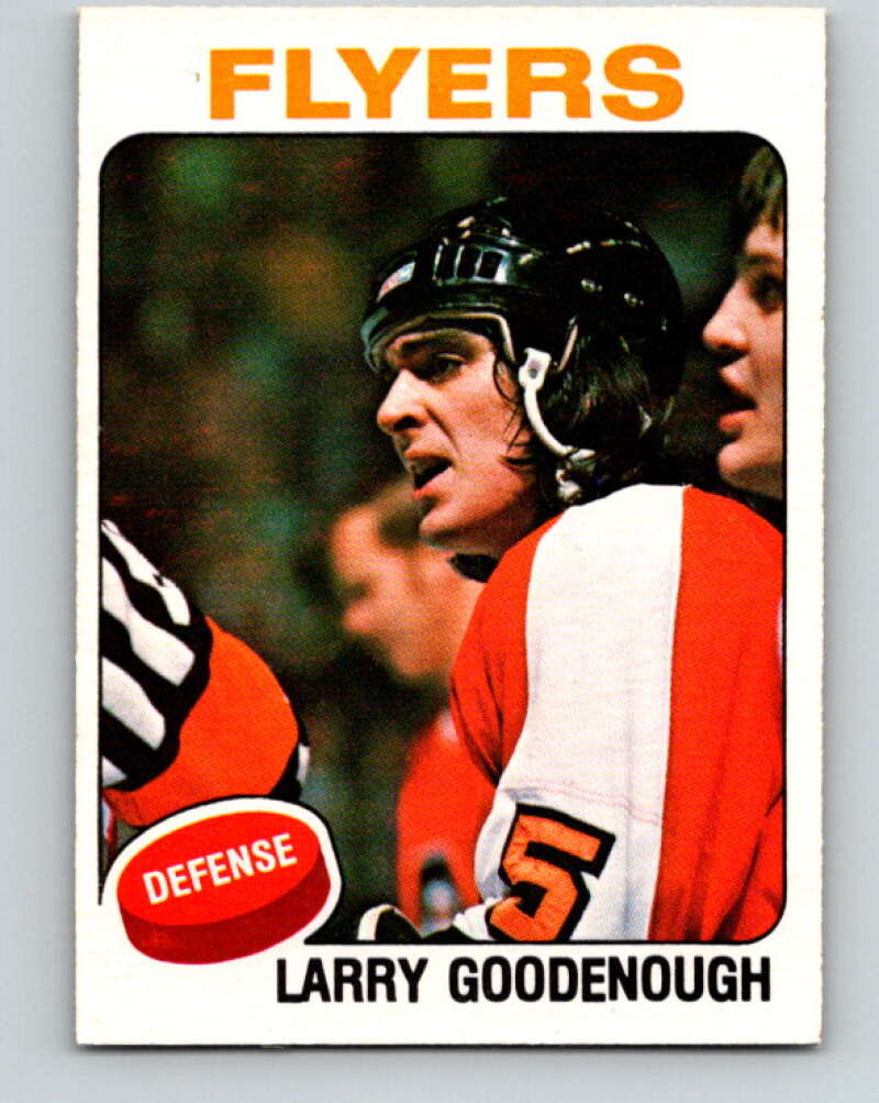 1975-76 O-Pee-Chee #373 Larry Goodenough RC Rookie Philadelphia Flyers V6844