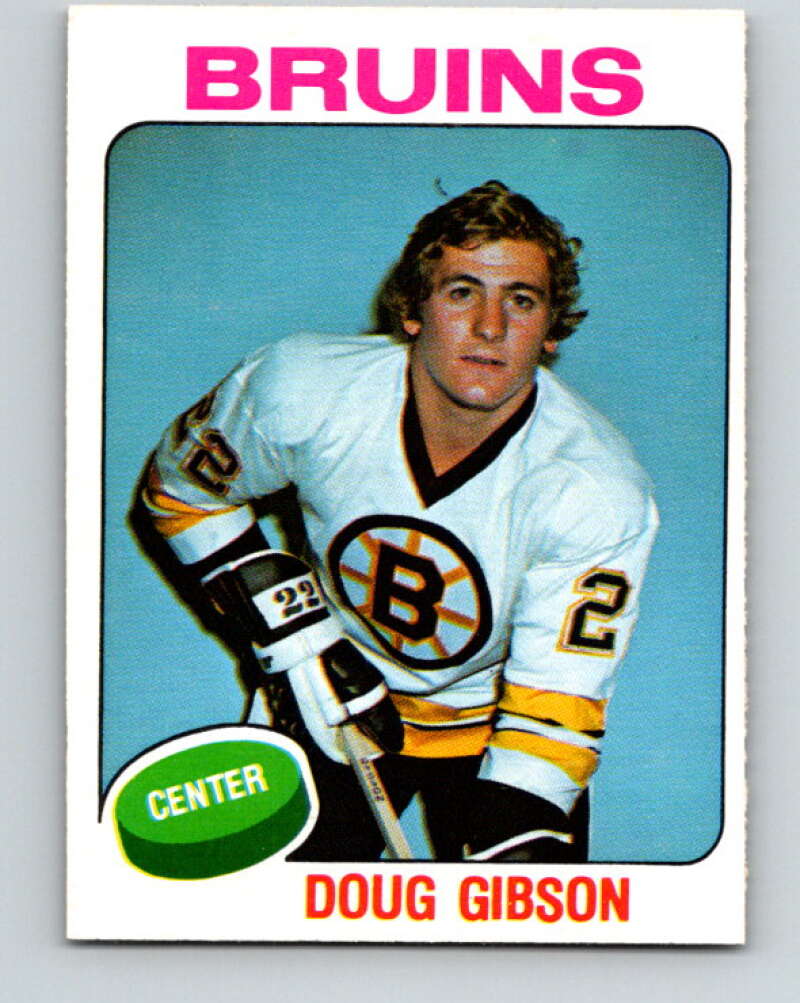 1975-76 O-Pee-Chee #375 Doug Gibson RC Rookie Boston Bruins V6856