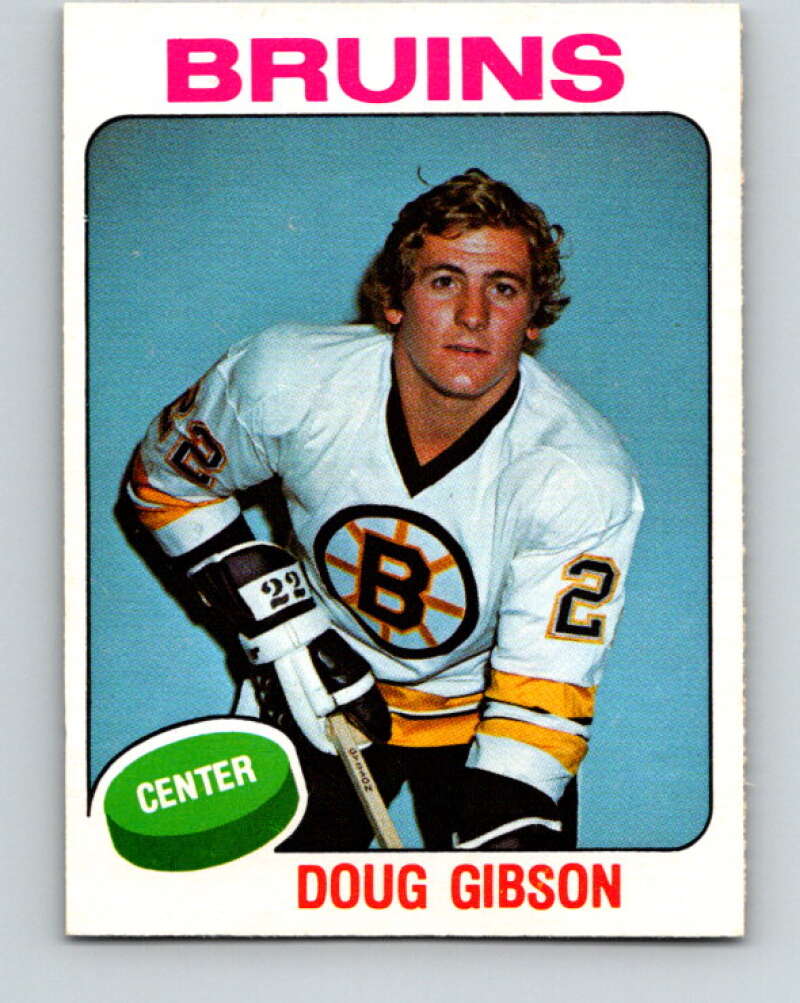 1975-76 O-Pee-Chee #375 Doug Gibson RC Rookie Boston Bruins V6857