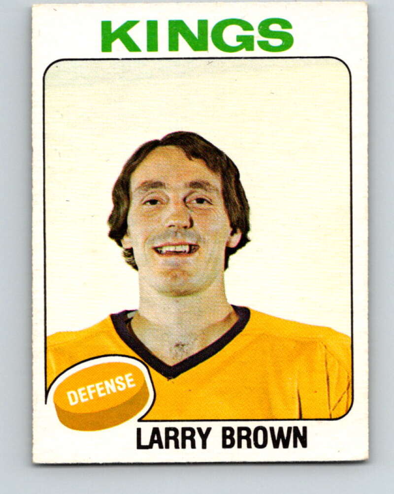 1975-76 O-Pee-Chee #377 Larry Brown Los Angeles Kings V6860