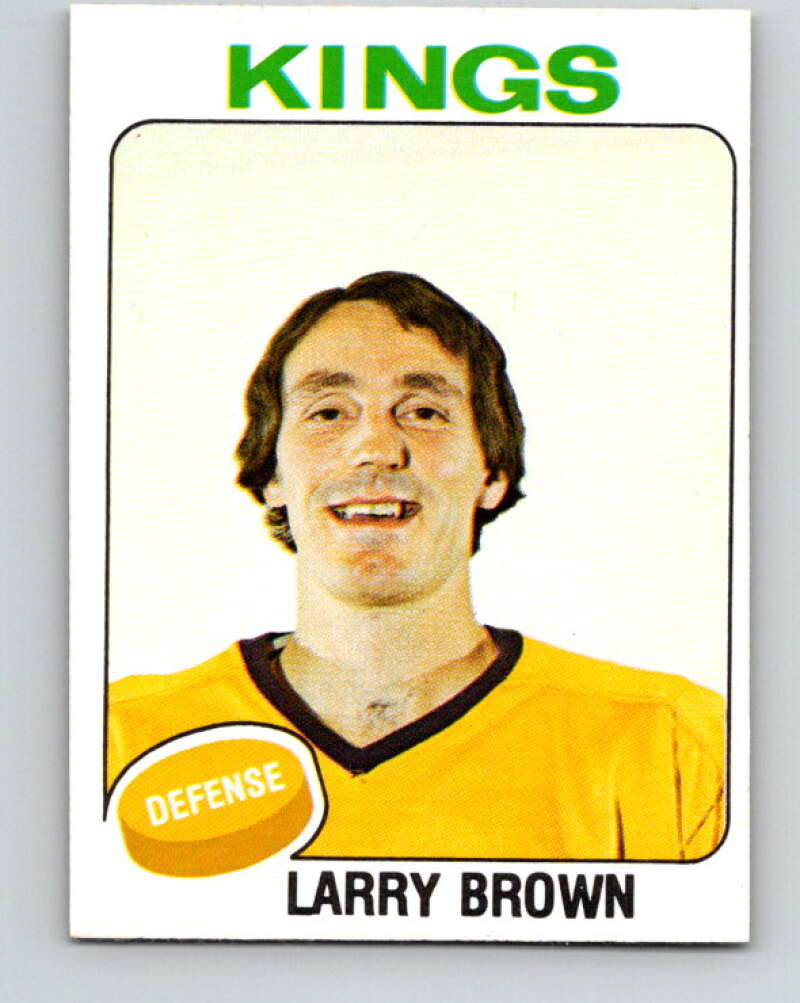 1975-76 O-Pee-Chee #377 Larry Brown Los Angeles Kings V6862