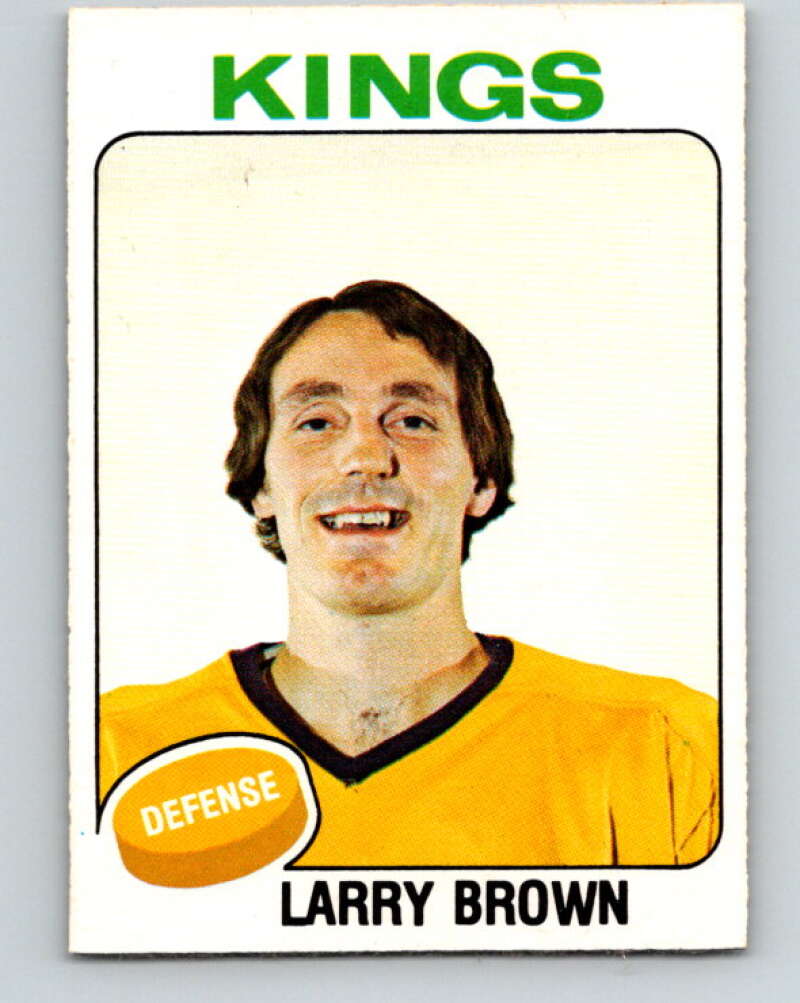 1975-76 O-Pee-Chee #377 Larry Brown Los Angeles Kings V6863