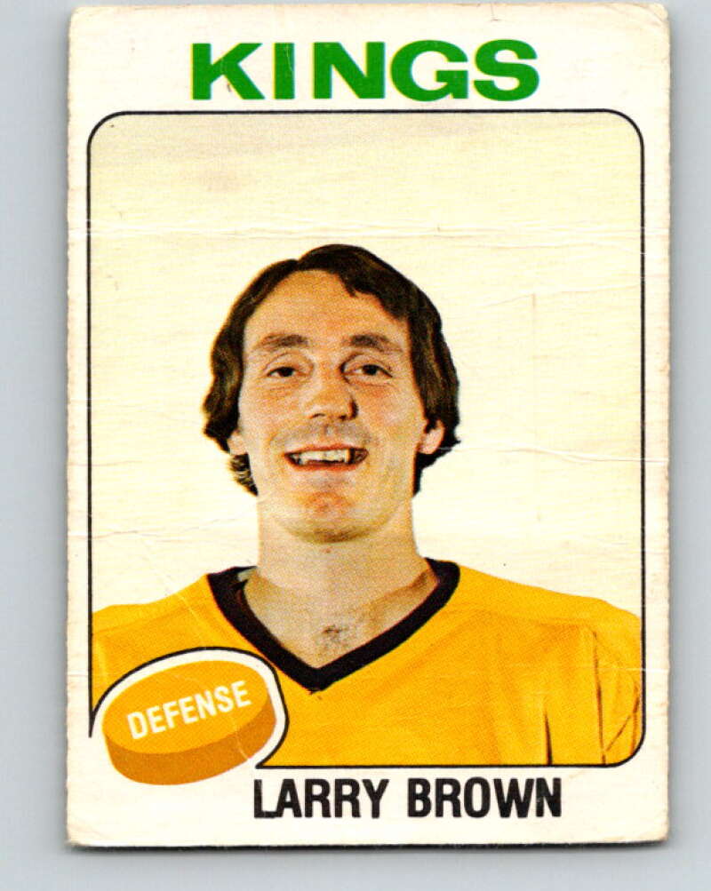 1975-76 O-Pee-Chee #377 Larry Brown Los Angeles Kings V6864