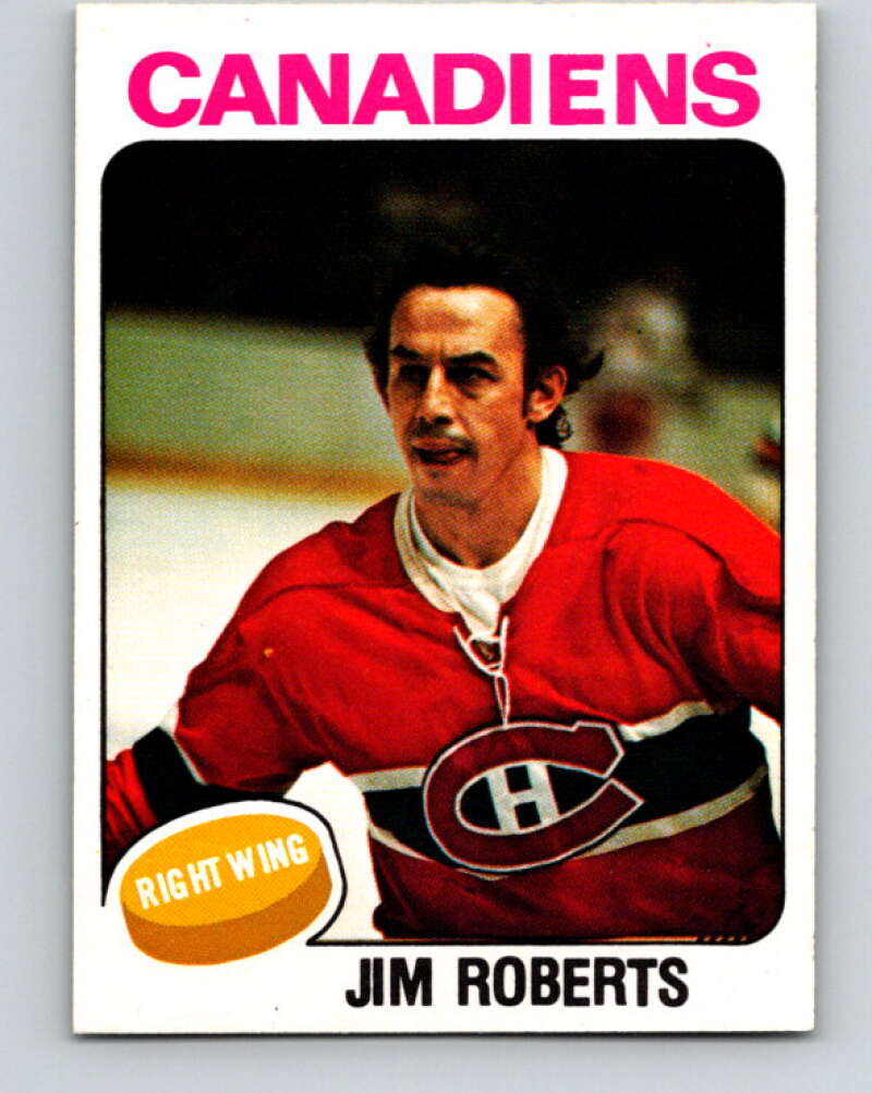 1975-76 O-Pee-Chee #378 Jim Roberts Montreal Canadiens V6865