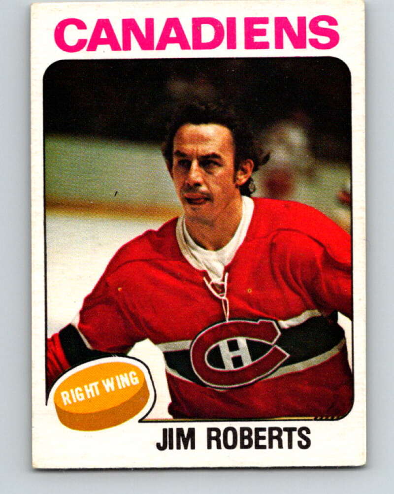1975-76 O-Pee-Chee #378 Jim Roberts Montreal Canadiens V6866