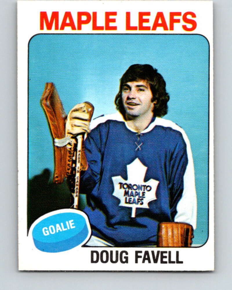 1975-76 O-Pee-Chee #381 Doug Favell Toronto Maple Leafs V6878