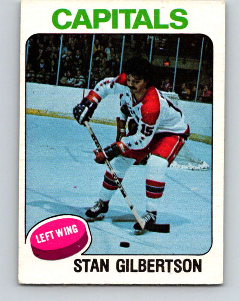 1975-76 O-Pee-Chee #382 Stan Gilbertson UER Washington Capitals V6883