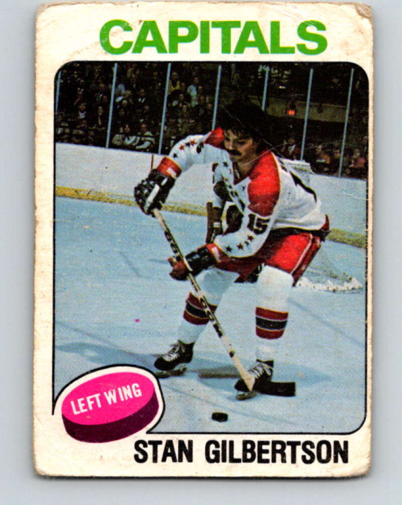 1975-76 O-Pee-Chee #382 Stan Gilbertson UER Washington Capitals V6884