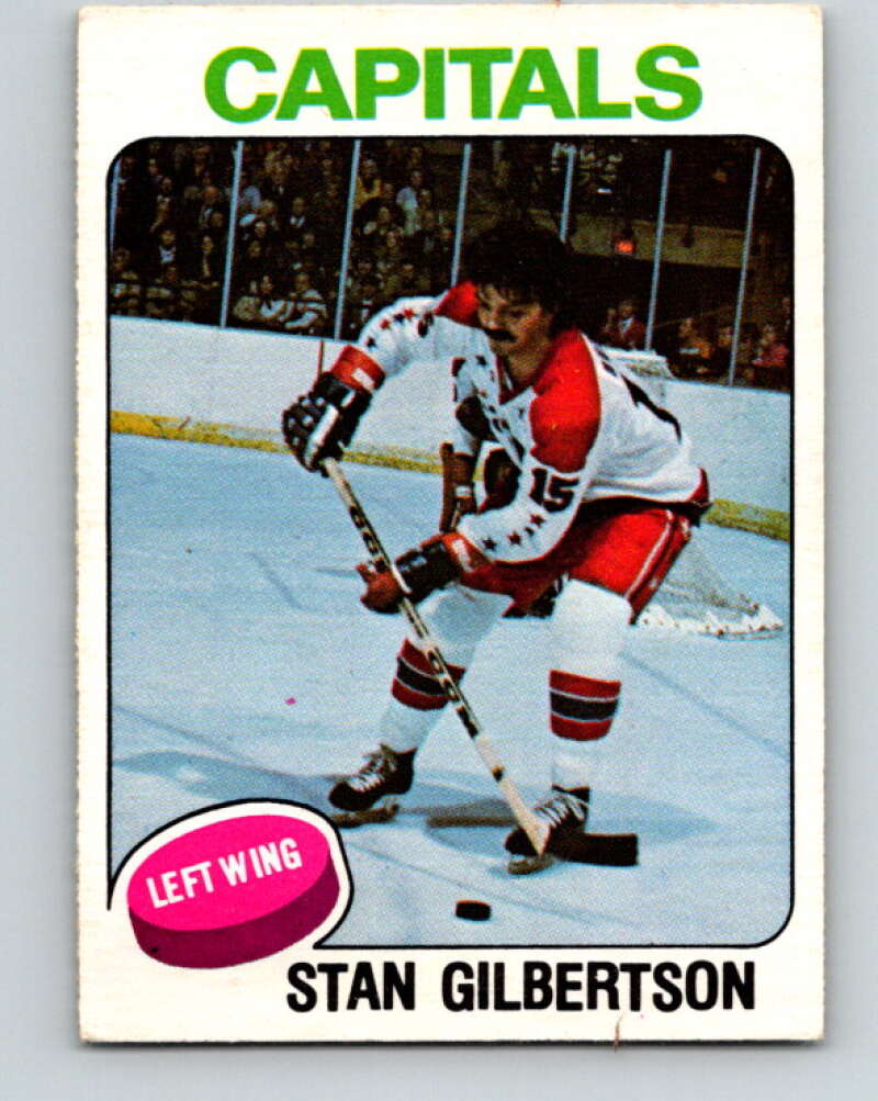 1975-76 O-Pee-Chee #382 Stan Gilbertson UER Washington Capitals V6885