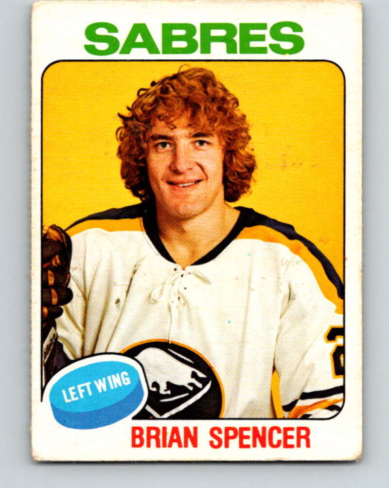 1975-76 O-Pee-Chee #384 Brian Spencer Buffalo Sabres V6891