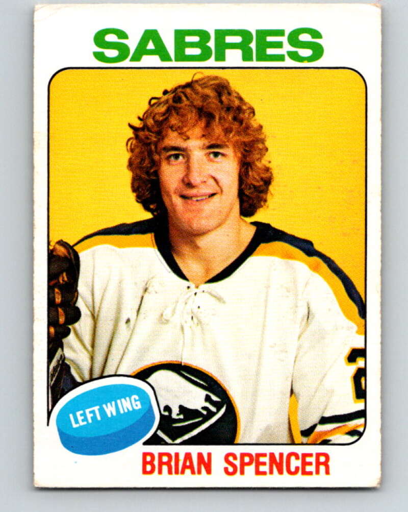 1975-76 O-Pee-Chee #384 Brian Spencer Buffalo Sabres V6892