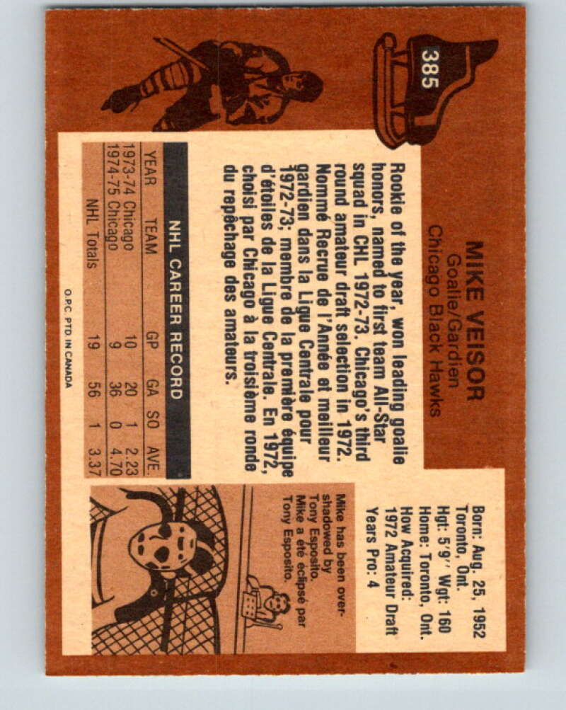 1975-76 O-Pee-Chee #386 Bob Murray Vancouver Canucks V6895