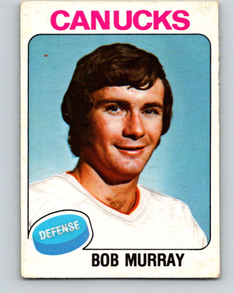 1975-76 O-Pee-Chee #386 Bob Murray Vancouver Canucks V6896