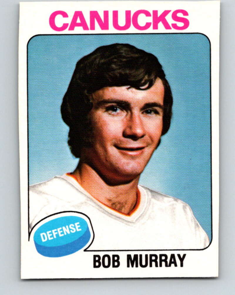 1975-76 O-Pee-Chee #386 Bob Murray Vancouver Canucks V6897