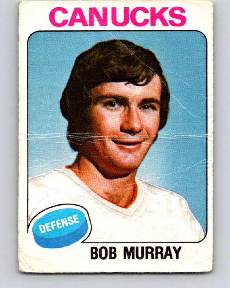 1975-76 O-Pee-Chee #386 Bob Murray Vancouver Canucks V6898