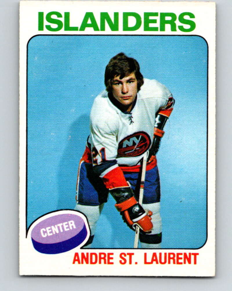 1975-76 O-Pee-Chee #387 Andre St. Laurent RC Rookie New York Islanders V6900