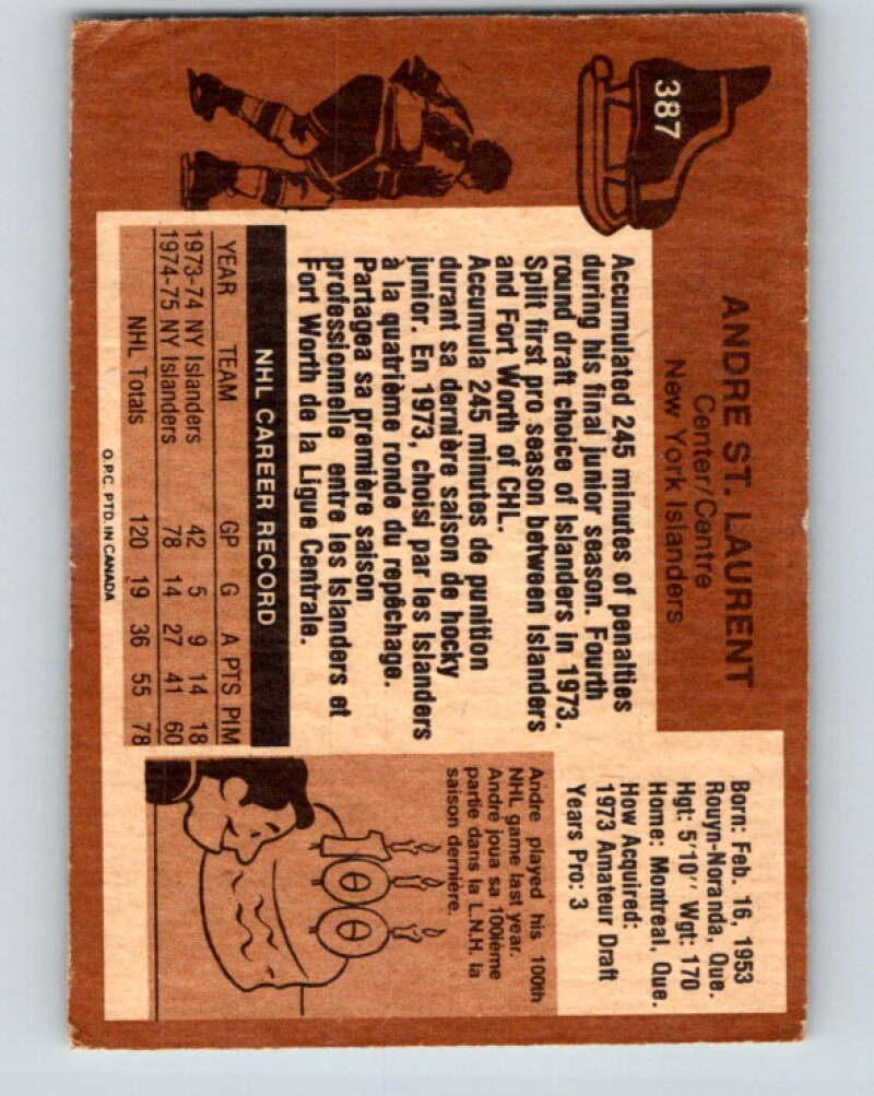1975-76 O-Pee-Chee #388 Rick Chartraw RC Rookie Montreal Canadiens V6901