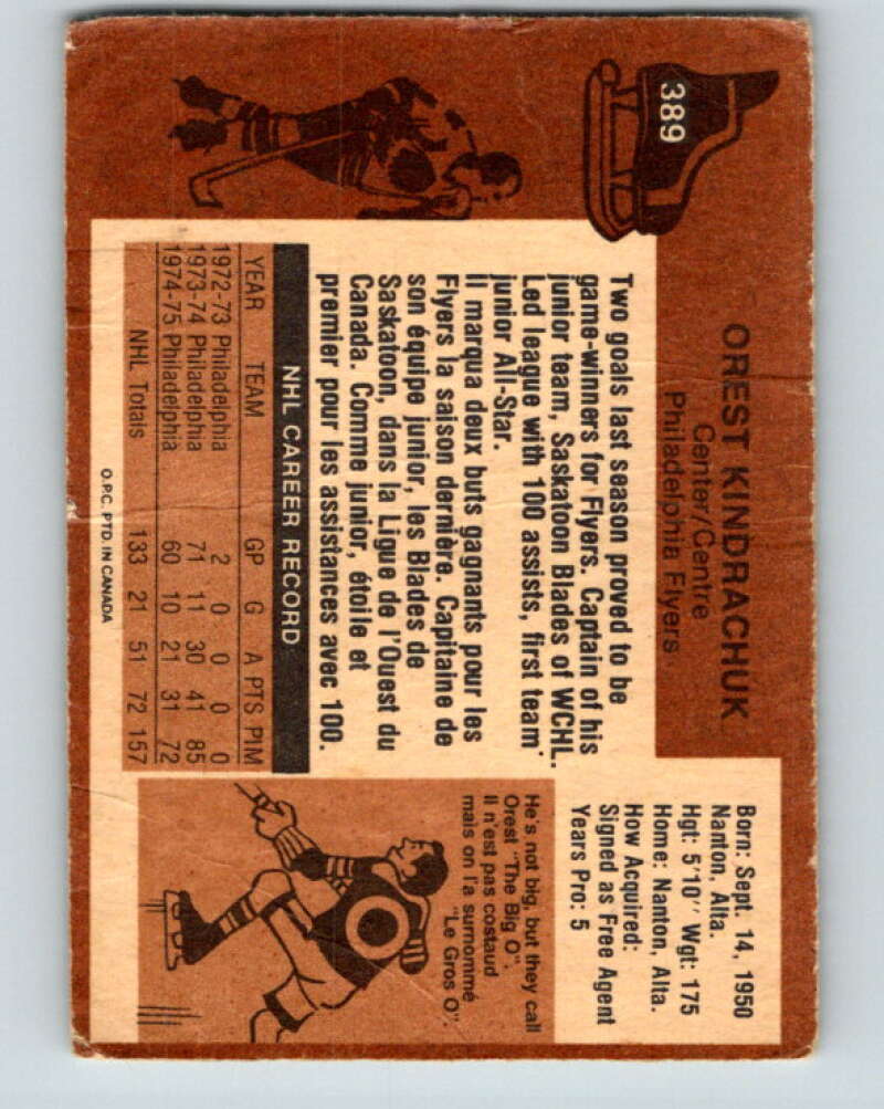 1975-76 O-Pee-Chee #390 Dave Hutchison RC Rookie Los Angeles Kings V6908