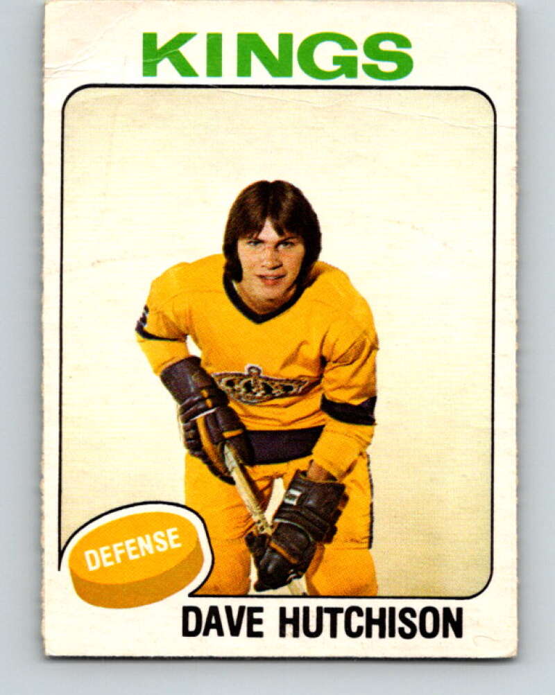 1975-76 O-Pee-Chee #390 Dave Hutchison RC Rookie Los Angeles Kings V6911