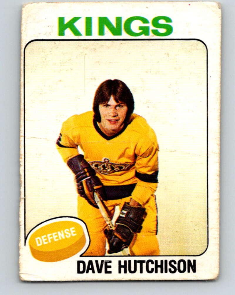 1975-76 O-Pee-Chee #390 Dave Hutchison RC Rookie Los Angeles Kings V6913