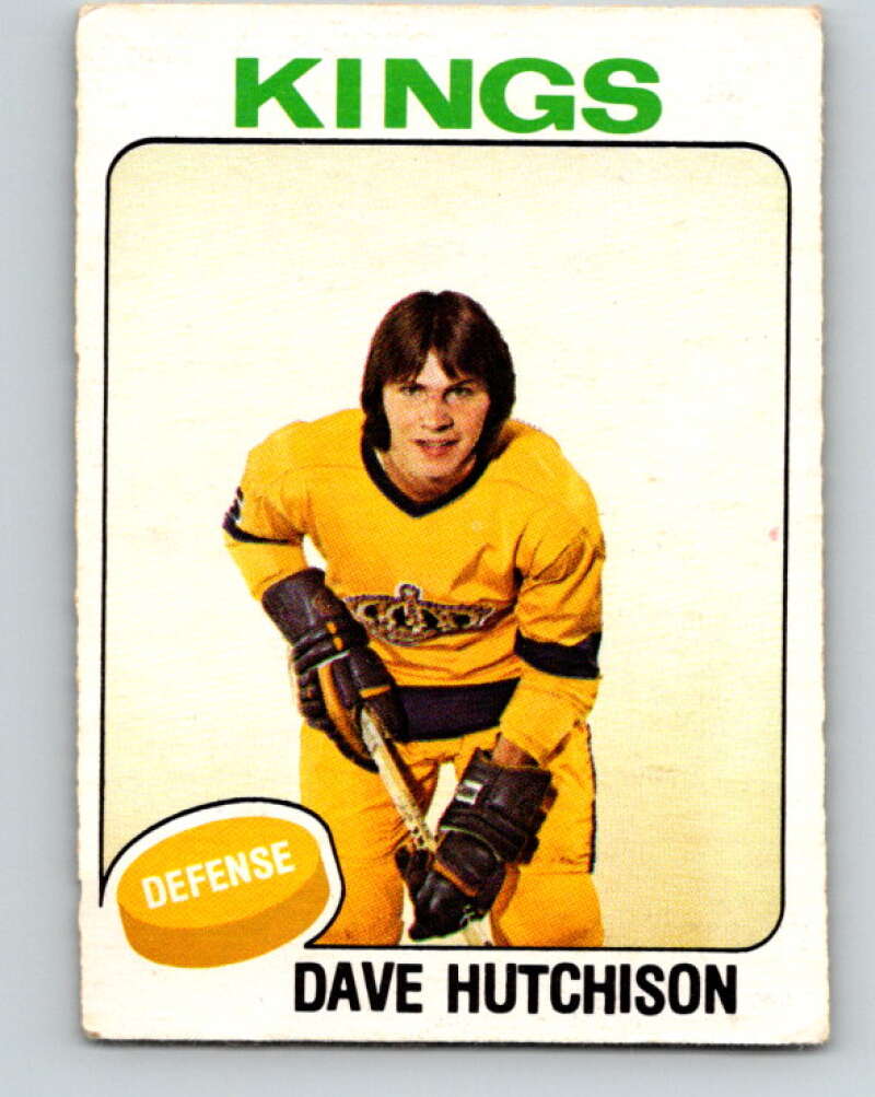 1975-76 O-Pee-Chee #390 Dave Hutchison RC Rookie Los Angeles Kings V6914