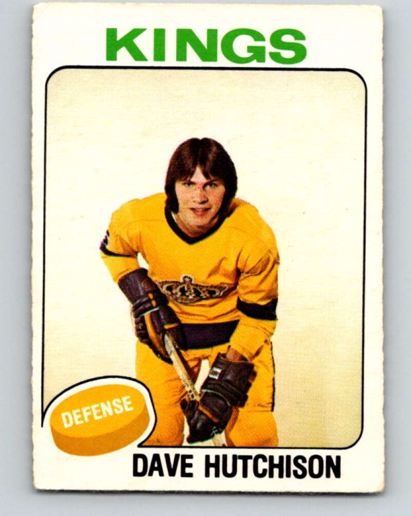 1975-76 O-Pee-Chee #390 Dave Hutchison RC Rookie Los Angeles Kings V6915