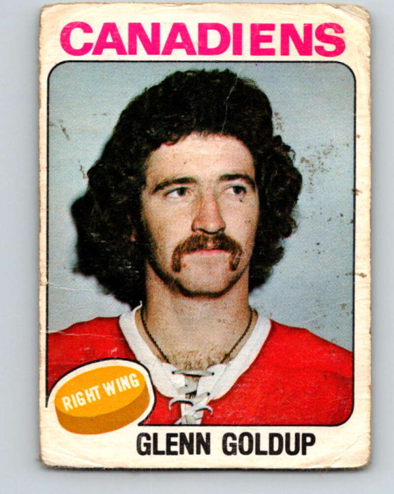 1975-76 O-Pee-Chee #391 Glenn Goldup Montreal Canadiens V6917