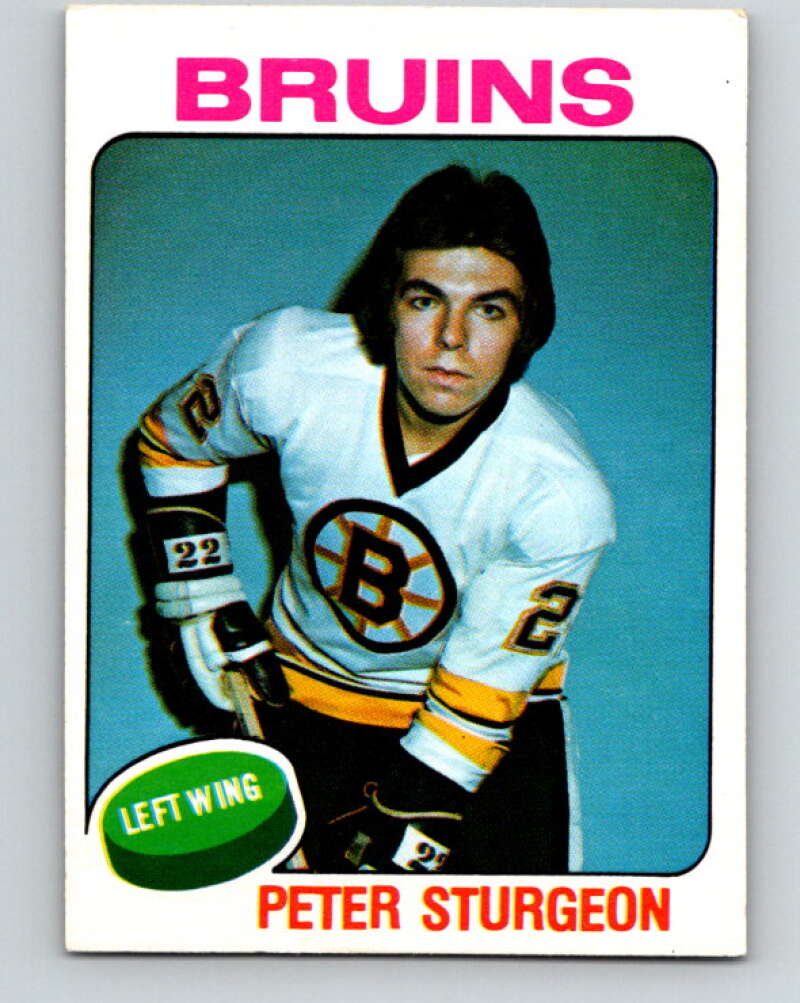 1975-76 O-Pee-Chee #393 Peter Sturgeon RC Rookie Boston Bruins V6925