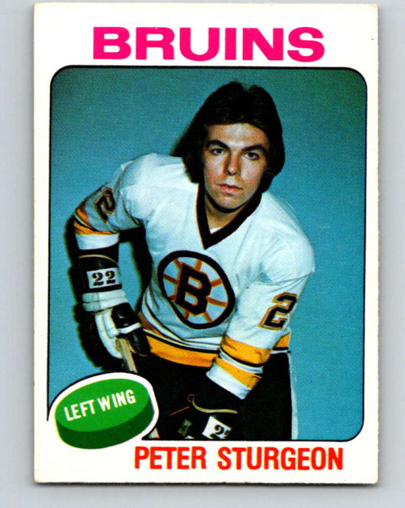 1975-76 O-Pee-Chee #393 Peter Sturgeon RC Rookie Boston Bruins V6926