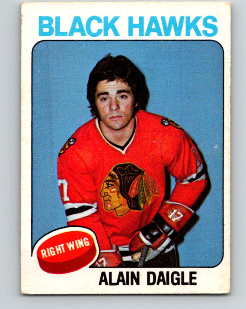 1975-76 O-Pee-Chee #394 Alain Daigle RC Rookie Chicago Blackhawks V6929