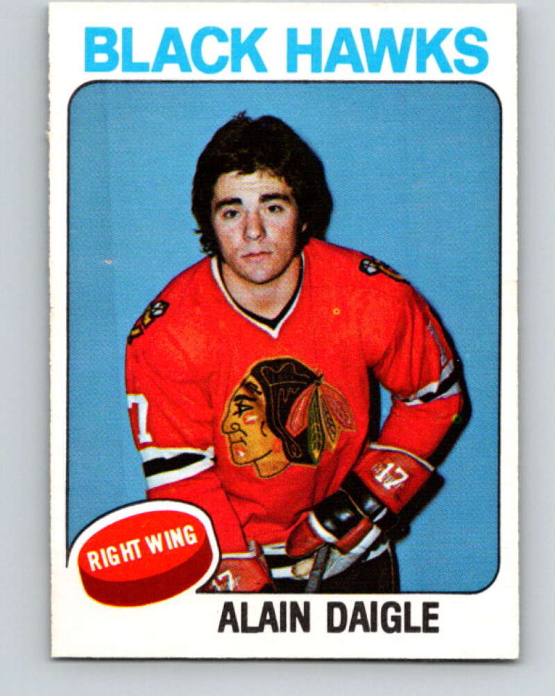 1975-76 O-Pee-Chee #394 Alain Daigle RC Rookie Chicago Blackhawks V6930