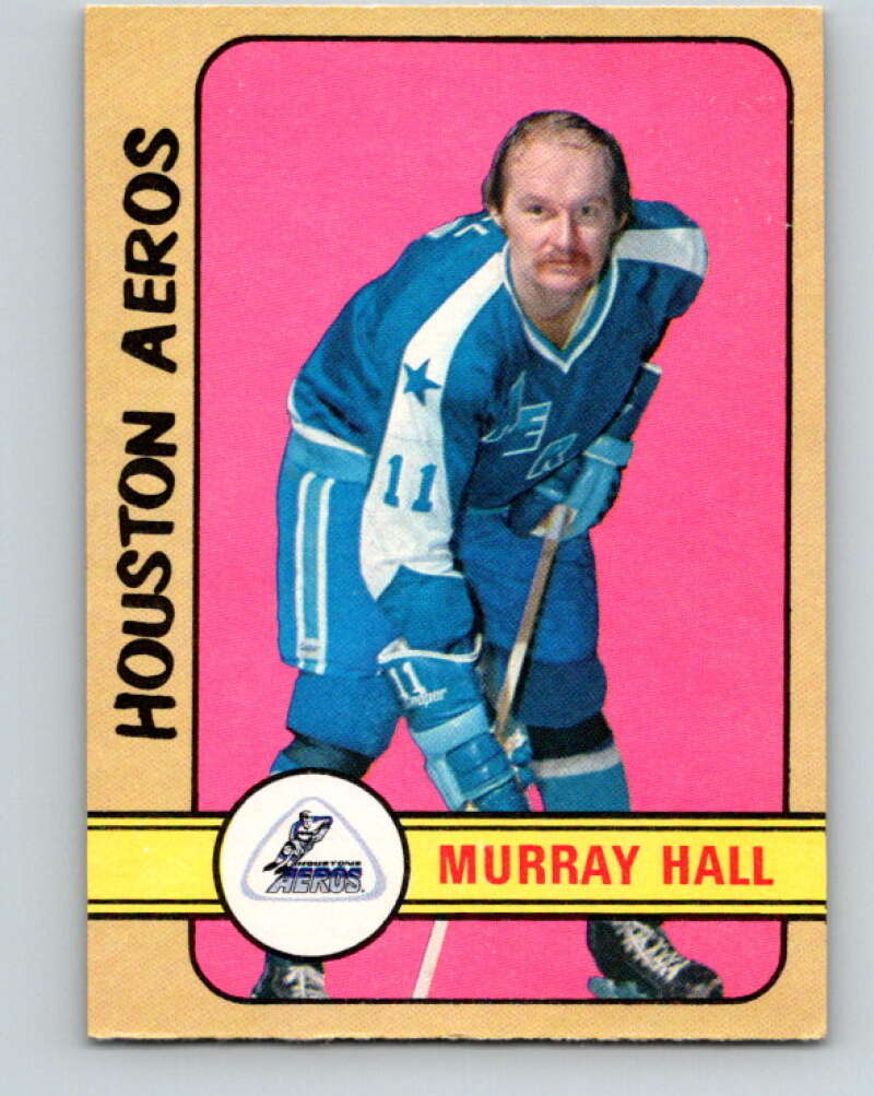 1972-73 WHA O-Pee-Chee #294 Murray Hall Houston Aeros V6939