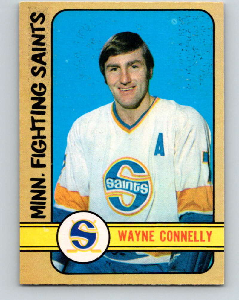 1972-73 WHA O-Pee-Chee #296 Wayne Connelly Minnesota Saints V6941