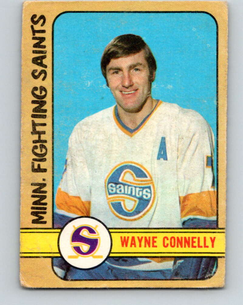 1972-73 WHA O-Pee-Chee #296 Wayne Connelly Minnesota Saints V6942